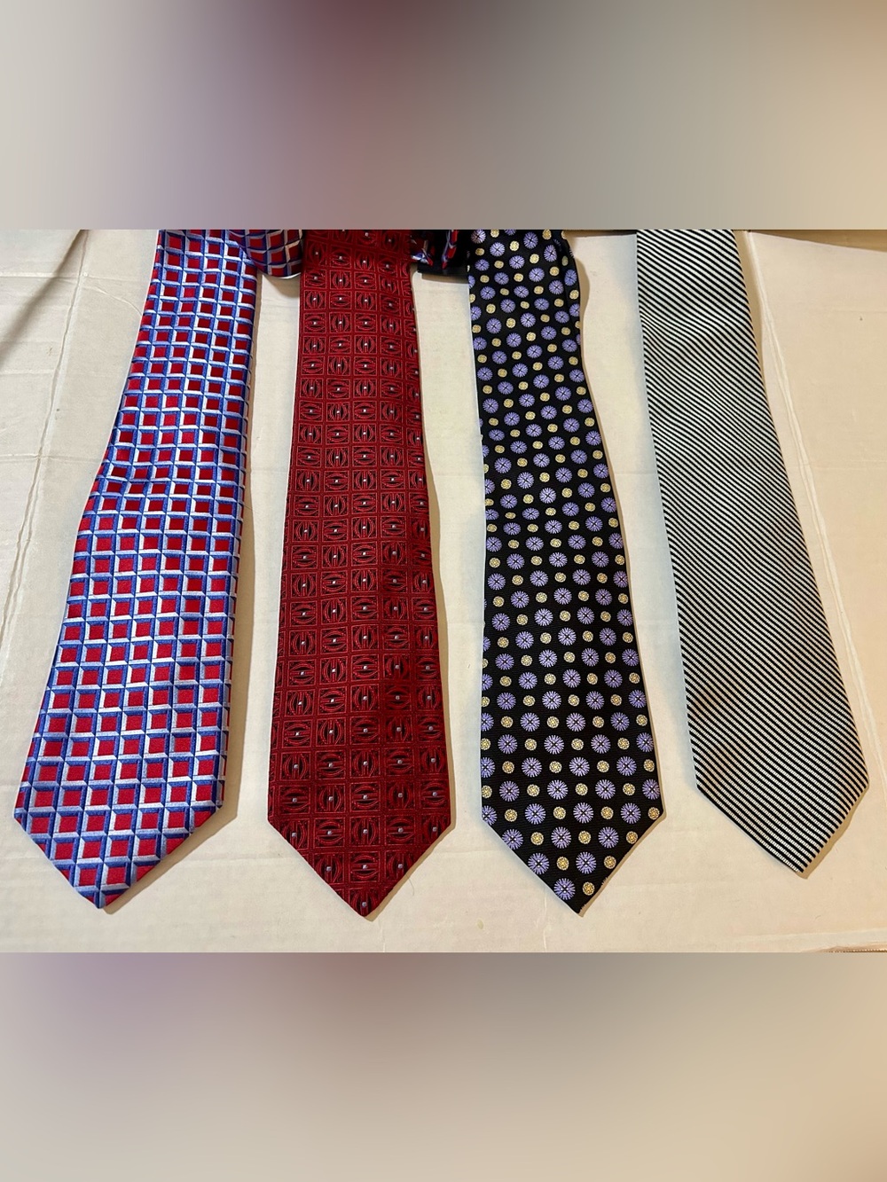 Robert Talbott Ties Best Of Class Michael David Ltd Lot Of 4 Neckties Red Black